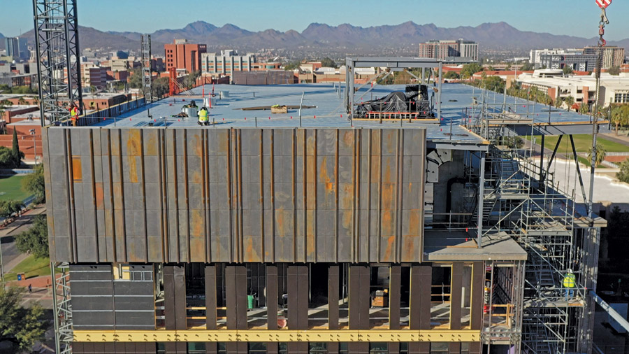 Grand Challenges Metal Panel Installation